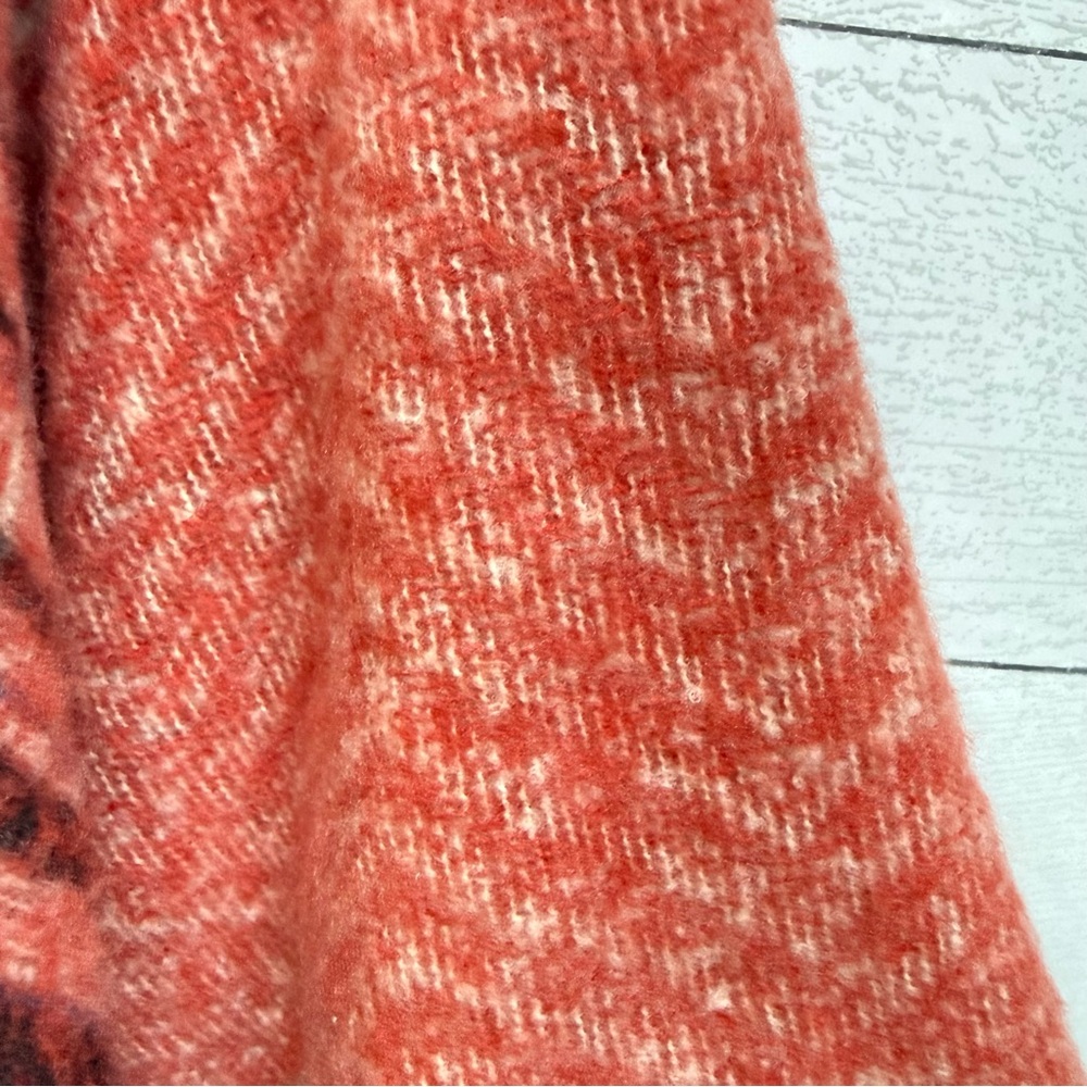 Marc New York Andrew Marc Plaid Poncho Sweater | One Size | Cozy Layer - Picture 5 of 7
